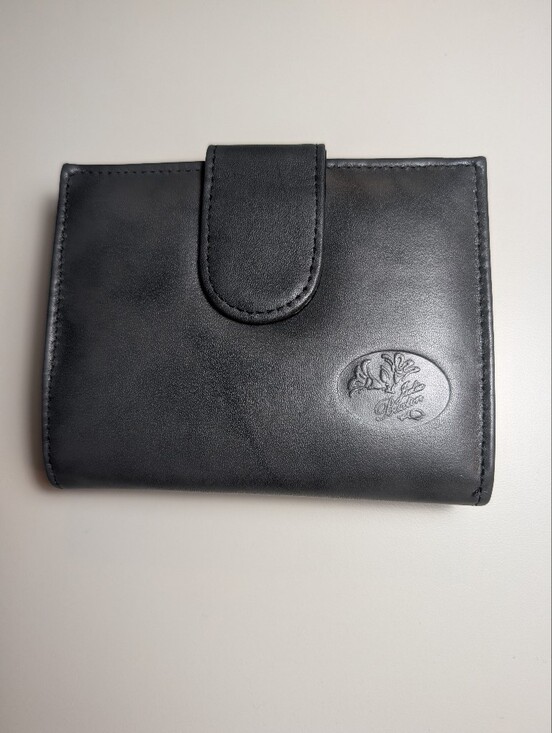 Buxton Handbags - Buxton Julia Gray Leather Bifold Wallet with Snap Tab NWT